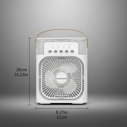 Portable USB Air Cooler Fan with Humidifier – Mini Air Conditioner for Home & Office