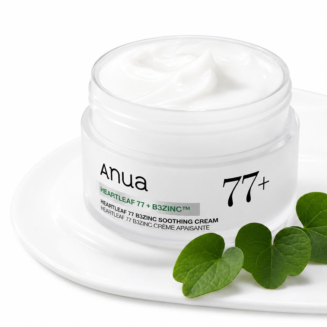 Anua Heartleaf 77% B3Zinc Soothing Cream 80ml – Cremă Calmantă Anti-Acnee cu Niacinamidă & Zinc