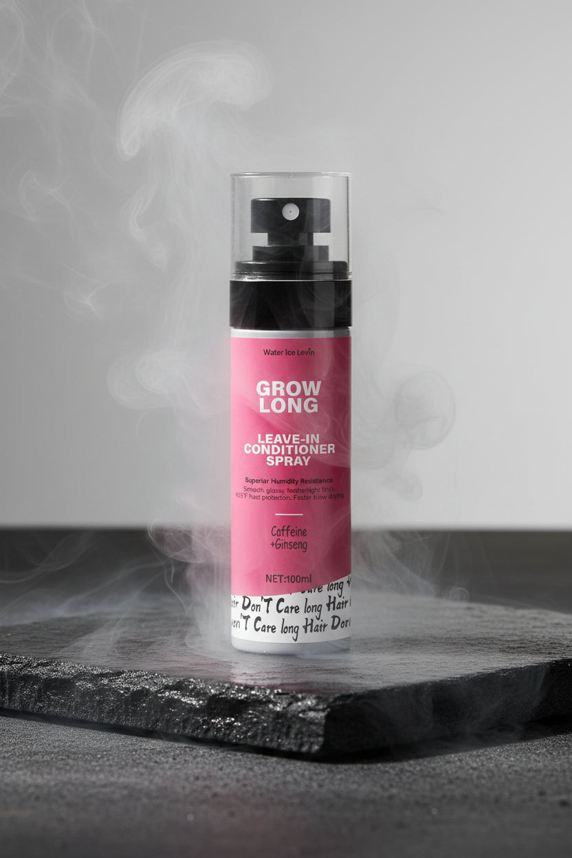 Water Ice Levin Leave-In Conditioner Spray 100ml – Biotin, Vitamina E, Cafeina & Ginseng | Anti-Frizz & Reparare | Păr Creț, Uscat & Deteriorat | CPNP