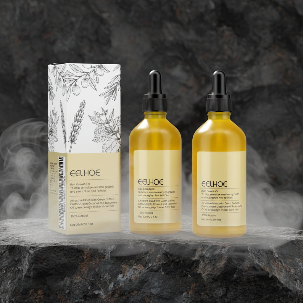 eelhoe Ulei Natural Creștere Păr cu Rozmarin 60ml – Anti Cădere, Hidratare & Reparare | 1/2/3 buc