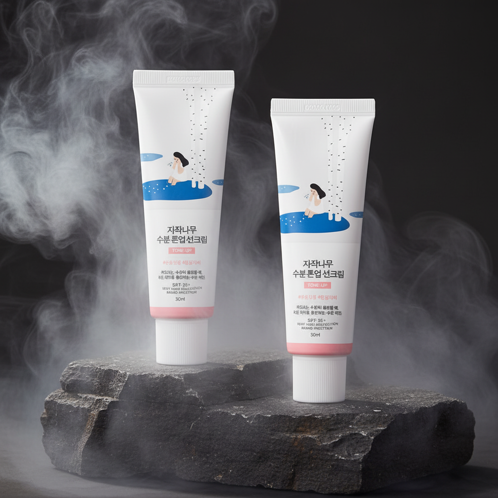 Round Lab Birch Juice Moisturizing Tone Up Sunscreen 50ml SPF50+ PA++++ – Cremă Solară Tone-Up cu Sevă de Mesteacăn