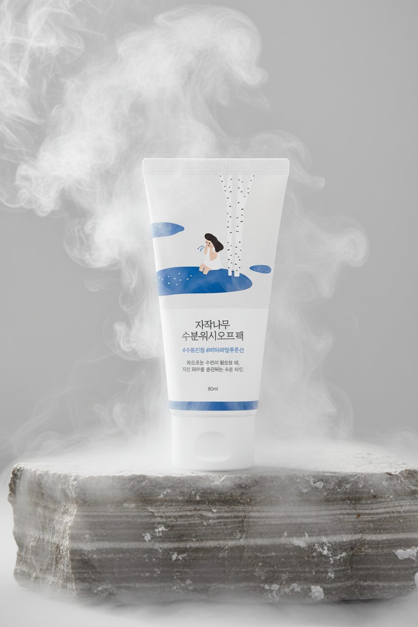 Round Lab Birch Juice Moisturizing Wash Off Pack 80ml – Mască Hidratantă cu Sevă de Mesteacăn & Acid Hialuronic
