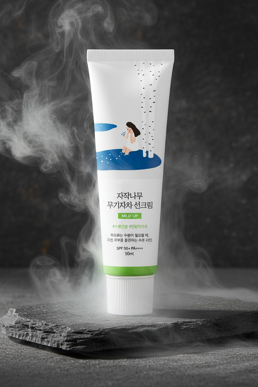 Round Lab Birch Moisturizing Mild-Up Sunscreen 50ml (SPF 50+ PA++++)
