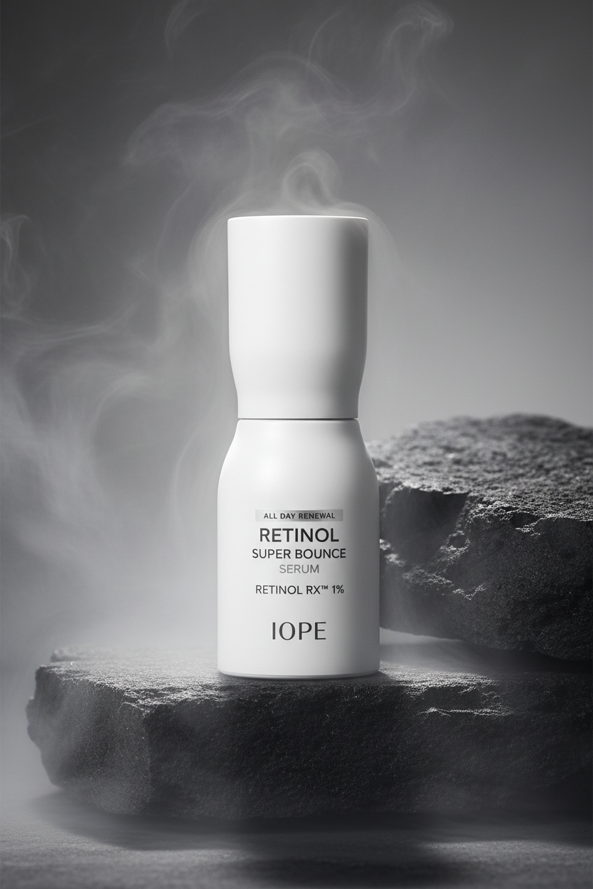 IOPE Retinol Super Bounce Serum 30ml – Ser Anti-Îmbătrânire cu Retinol & Retinoid Quadruple Synergy pentru Elasticitate