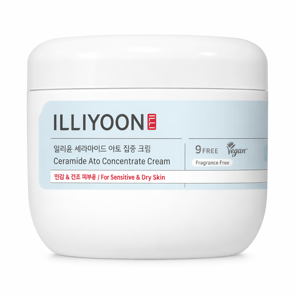 ILLIYOON Ceramide Ato Concentrate Cream 500ml – Cremă Hidratantă cu Ceramide & Ginseng pentru Piele Sensibilă