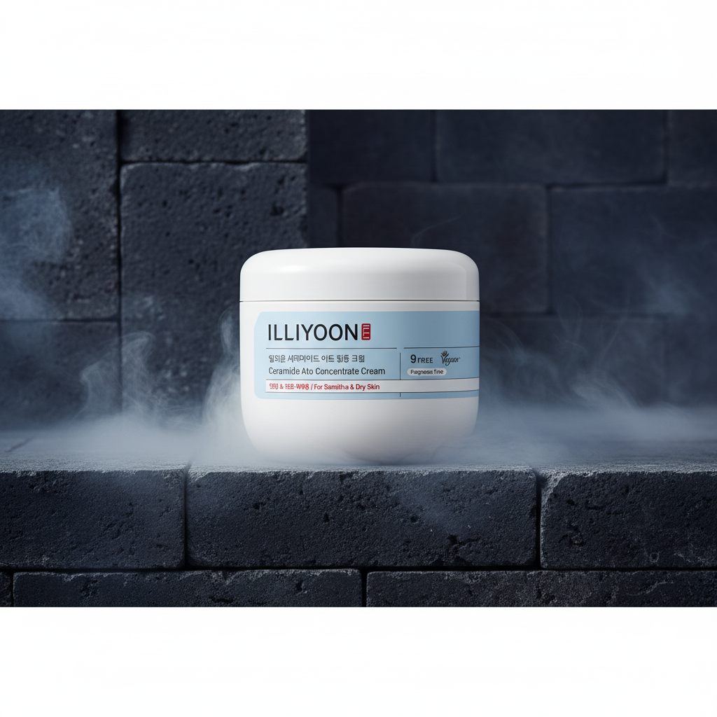 ILLIYOON Ceramide Ato Concentrate Cream 500ml – Cremă Hidratantă cu Ceramide & Ginseng pentru Piele Sensibilă