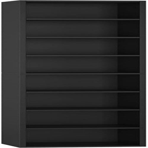 8-Tier Media Tower Rack, 11.6 X 9.3 X 70.9 Inches CD DVD Slim Storage