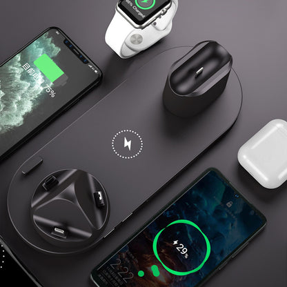 6-in-1 Wireless Charging Dock – Fast Charger for iPhone, Apple Watch & AirPods