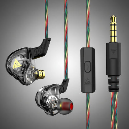Original QKZ AK6 Copper Driver Hifi Wired Earphone Race Sport Headphone Bass Stereo Headset Music Earbuds 3.5MM in Ear with Mic