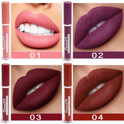 Waterproof Matte Lipstick – Long-Lasting Non-Stick Lip Color for Women