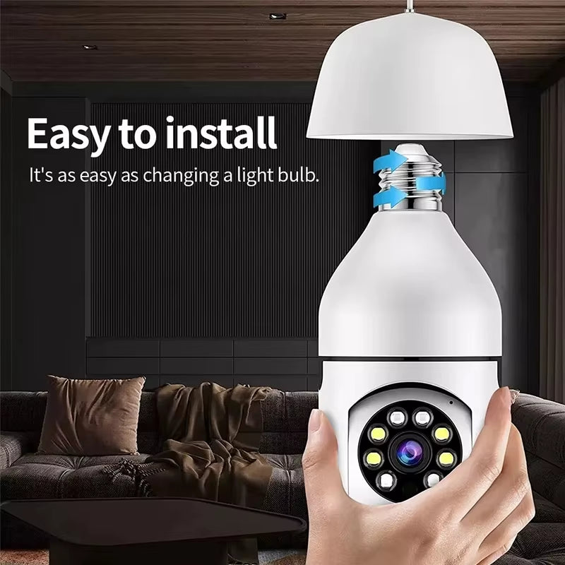 2.4G E27 Light Bulb Wifi Camera Night Version Security Protection 360° IP Camara Vigilancia IR Smart Home CCTV Bubble Camera
