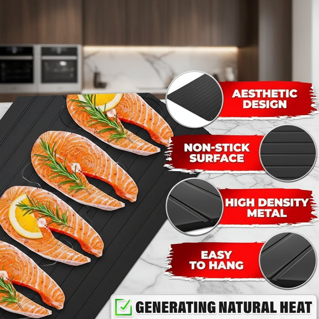 Quick Defrosting Tray for Frozen Meat Rapid Thaw Defrosting Tray Kitchen Gadgets for Home Thawing Plate Thawing Tray for Meat