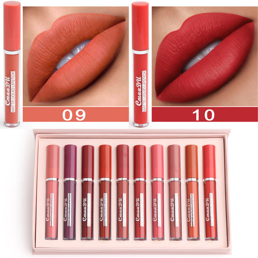 Waterproof Matte Lipstick – Long-Lasting Non-Stick Lip Color for Women