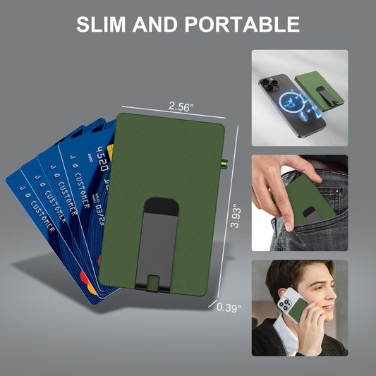 Minimalist Pop-Up Wallet with Money Clip – Aluminum RFID Slim Card Holder