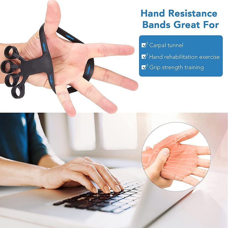 Silicone Finger Grip Trainer – Hand Strengthener & Arthritis Relief