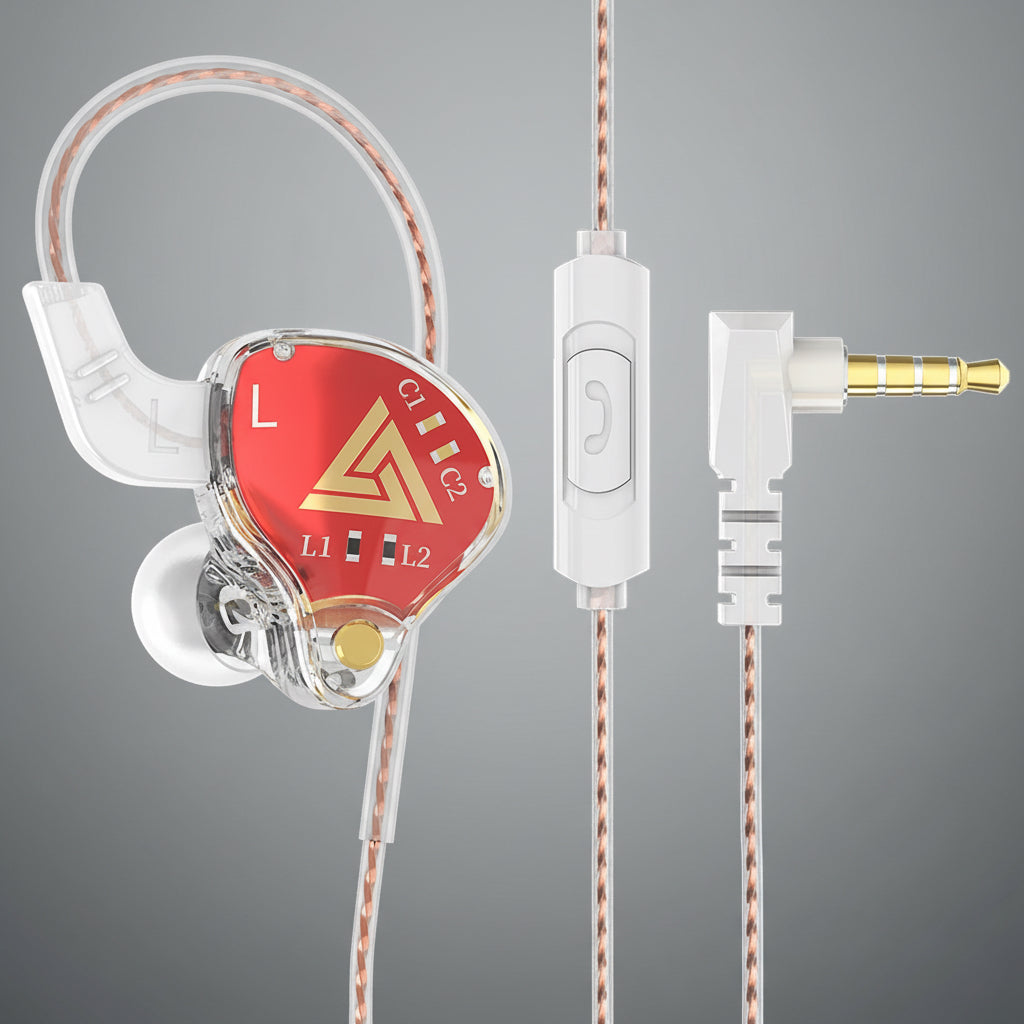 Original QKZ AK6 Copper Driver Hifi Wired Earphone Race Sport Headphone Bass Stereo Headset Music Earbuds 3.5MM in Ear with Mic