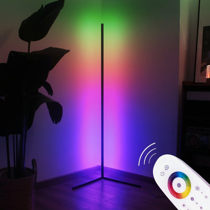 RGB LED Corner Floor Lamp – Modern Ambient Lighting