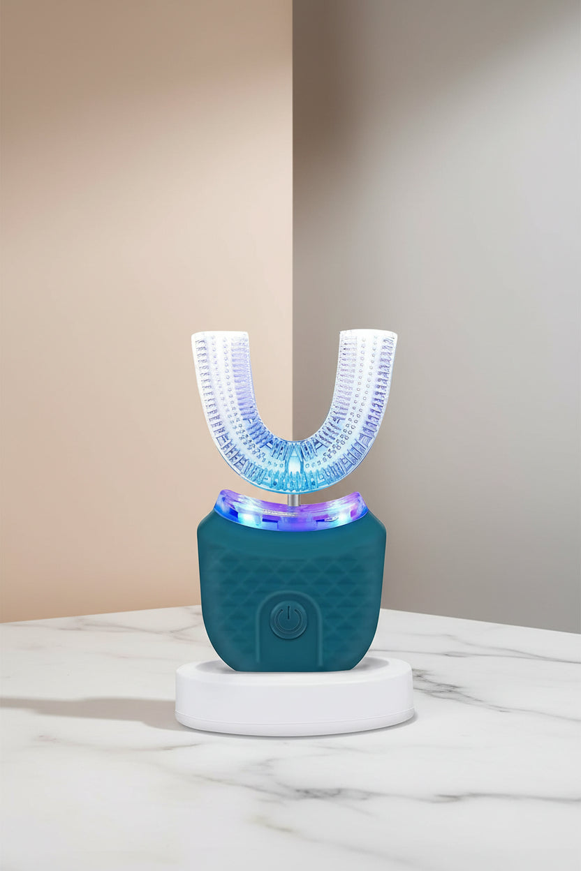 Wireless Silicone Electric Toothbrush 360 Degrees Automatic Ultrasonic U Shaped Travel Home Use Teeth Brush