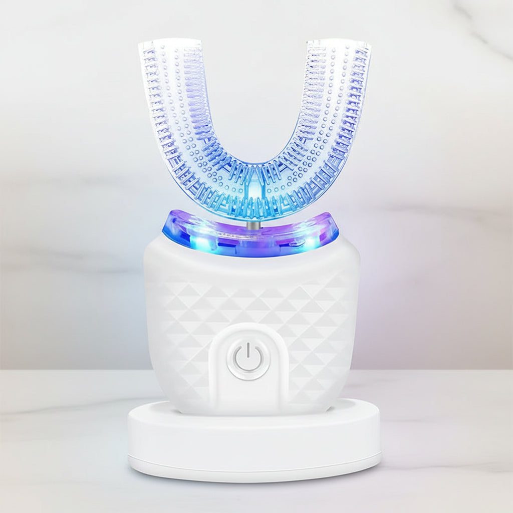 Wireless Silicone Electric Toothbrush 360 Degrees Automatic Ultrasonic U Shaped Travel Home Use Teeth Brush