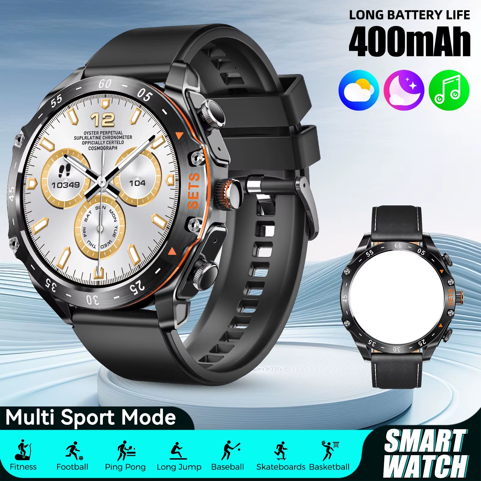 New Smart Watches for Men with Earbuds inside with 100+ Sport Modes and Sport Records Waterproof with Iphone and Android