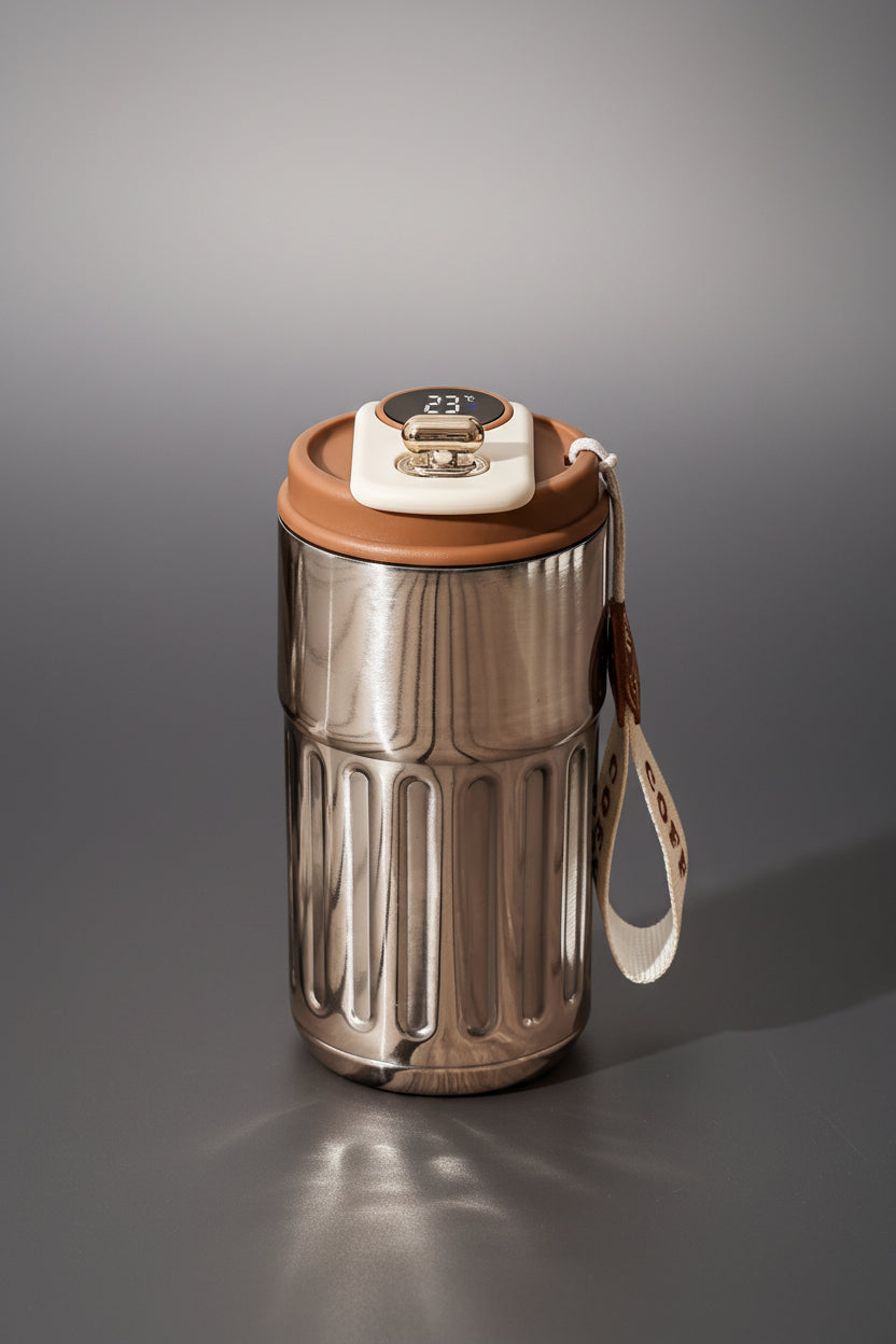 450ML Stainless Steel Thermos Bottle Smart Display Temperature Coffee Cup Portable Vacuum Mug Keep Cold and Heat Vacuum Flask