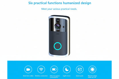 Smart WiFi Video Doorbell – HD Security Camera with Motion Detection