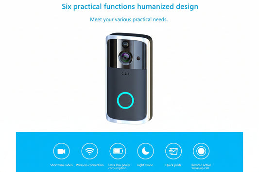 Smart WiFi Video Doorbell – HD Security Camera with Motion Detection