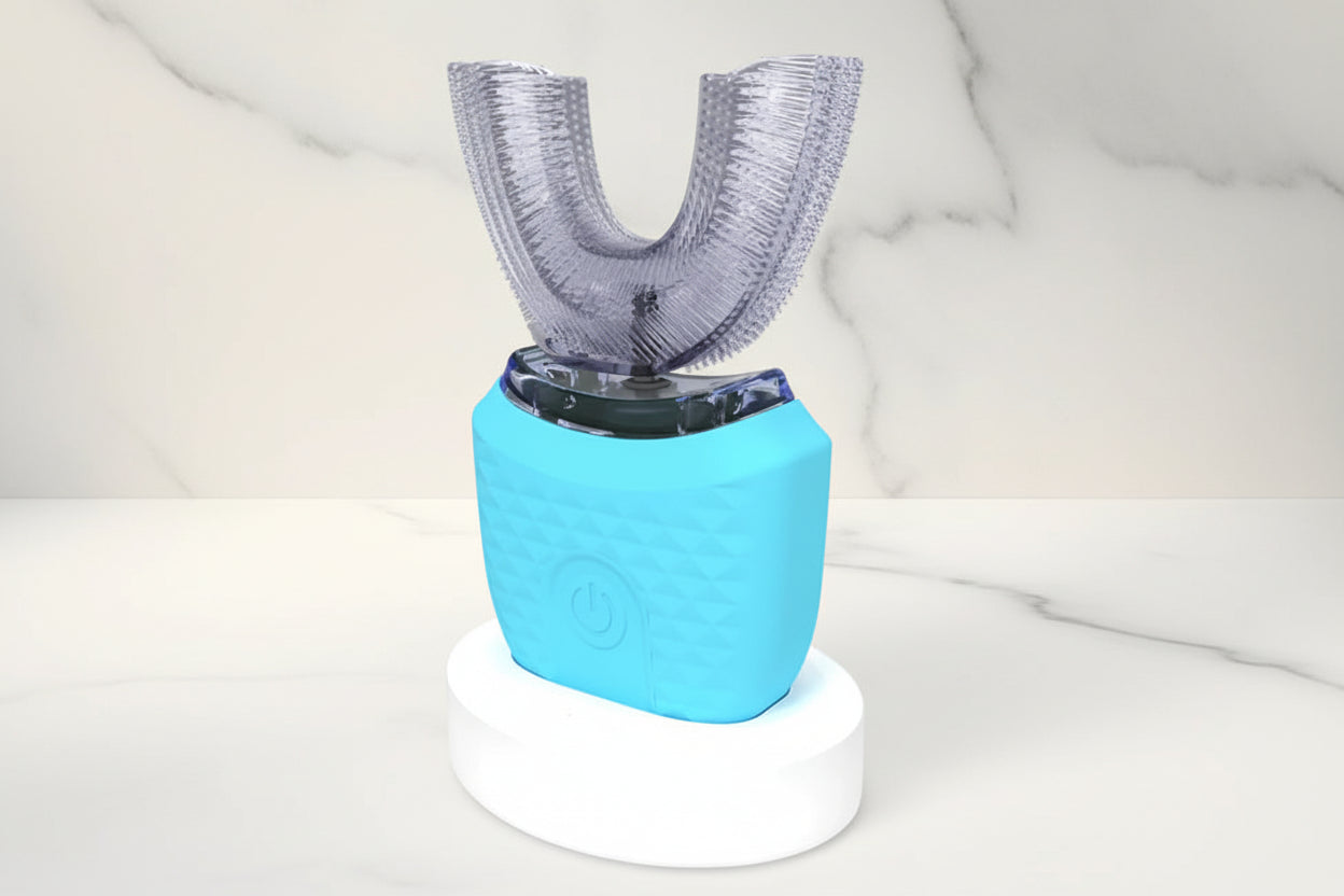 Wireless Silicone Electric Toothbrush 360 Degrees Automatic Ultrasonic U Shaped Travel Home Use Teeth Brush