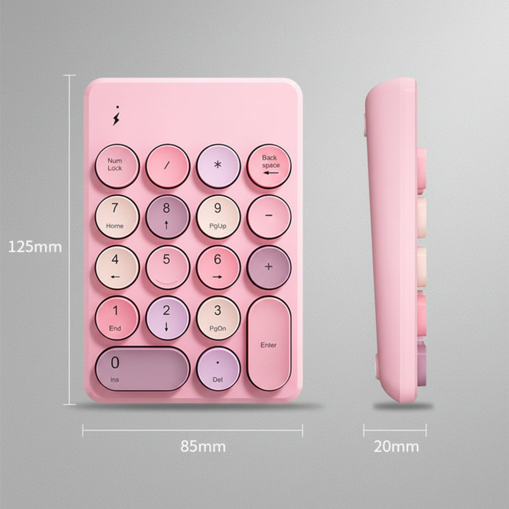 Compact Wireless Bluetooth USB External Keyboard – Portable Mini Keyboard