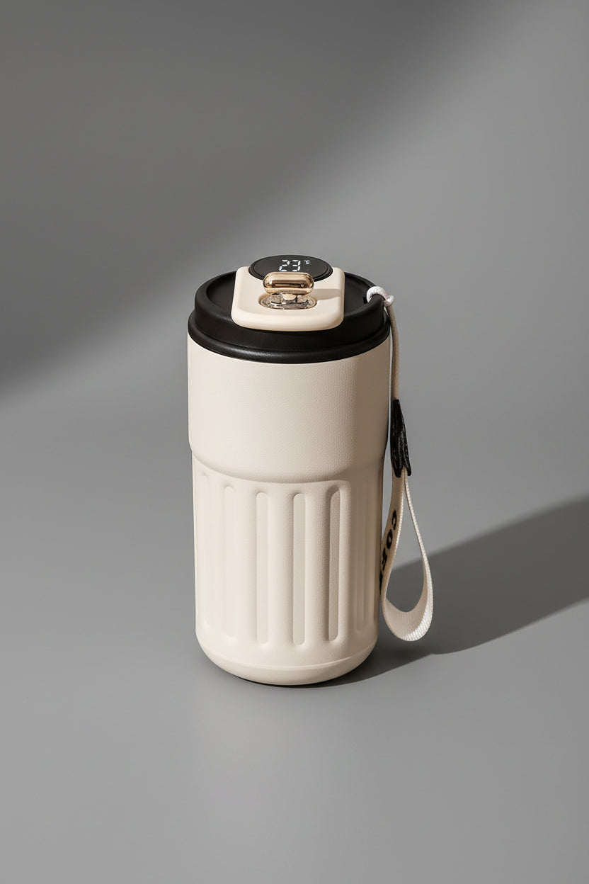 450ML Stainless Steel Thermos Bottle Smart Display Temperature Coffee Cup Portable Vacuum Mug Keep Cold and Heat Vacuum Flask