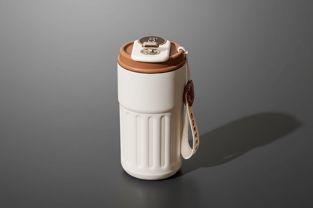 450ML Stainless Steel Thermos Bottle Smart Display Temperature Coffee Cup Portable Vacuum Mug Keep Cold and Heat Vacuum Flask