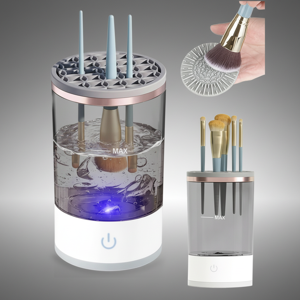Electric Makeup Brush Cleaner Machine – Fast & Deep Cleaning