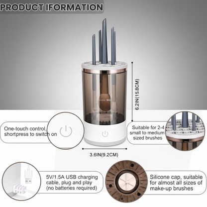 Electric Makeup Brush Cleaner Machine – Fast & Deep Cleaning