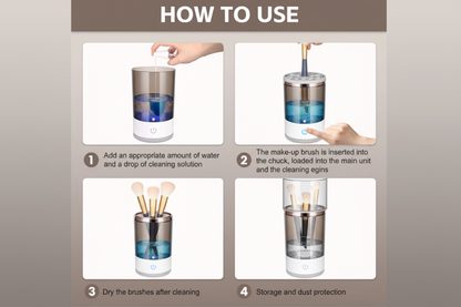 Electric Makeup Brush Cleaner Machine – Fast & Deep Cleaning