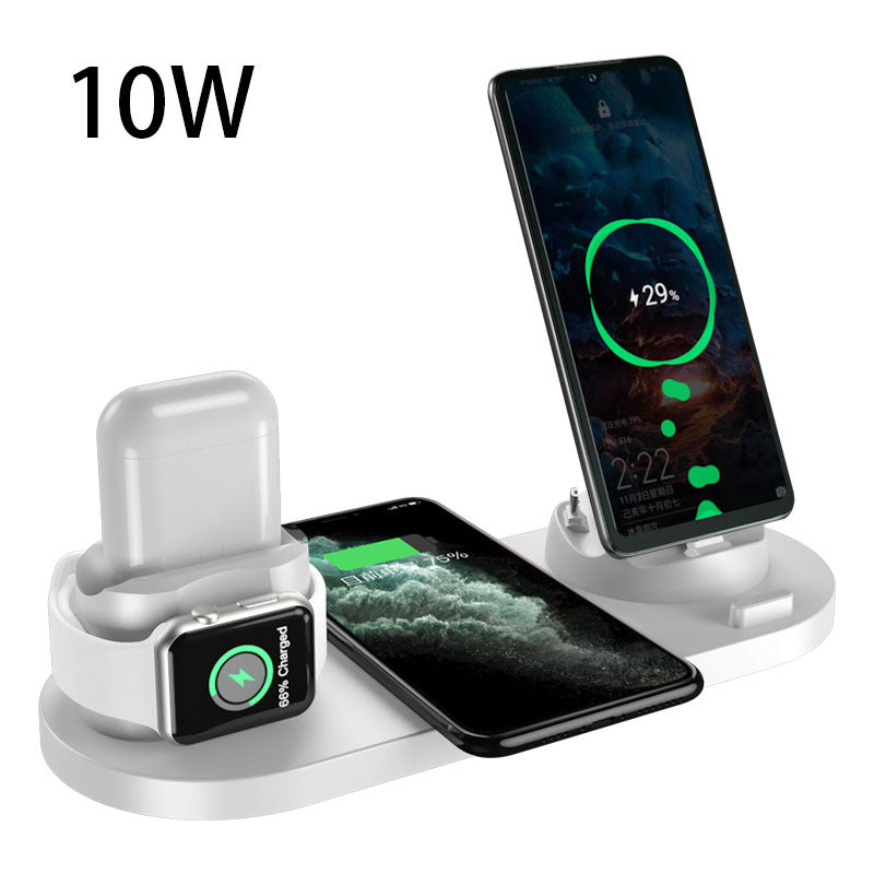 6-in-1 Wireless Charging Dock – Fast Charger for iPhone, Apple Watch & AirPods