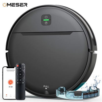 BR181 Robot Vacuum Cleaner Combo Mop 4Kpa Suction Robotic Wifi/Voice Control Auto-Recharge Pet Hair Vacuum Cleaning Robot