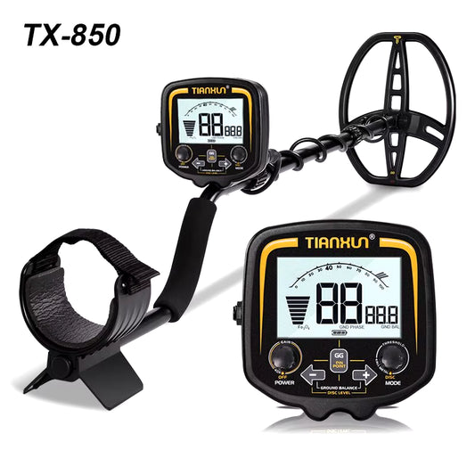 TX-850 Metal Detector Underground Professional Depth 2.5M Scanner Search Finder Gold Detector Treasure Hunter Pinpointer 11Inch