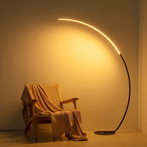 GlowCurve™ RGBW Modern Floor Lamp – Smart LED Ambient Lighting