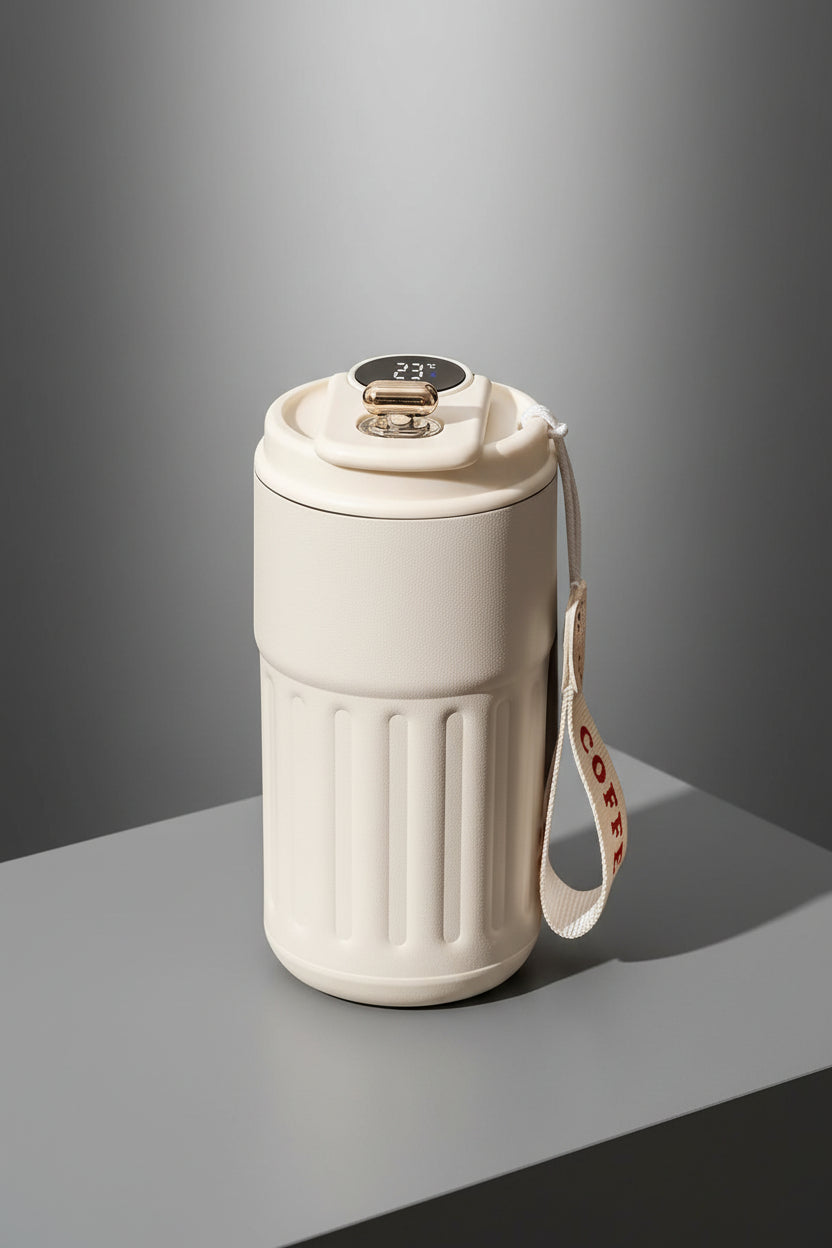 450ML Stainless Steel Thermos Bottle Smart Display Temperature Coffee Cup Portable Vacuum Mug Keep Cold and Heat Vacuum Flask