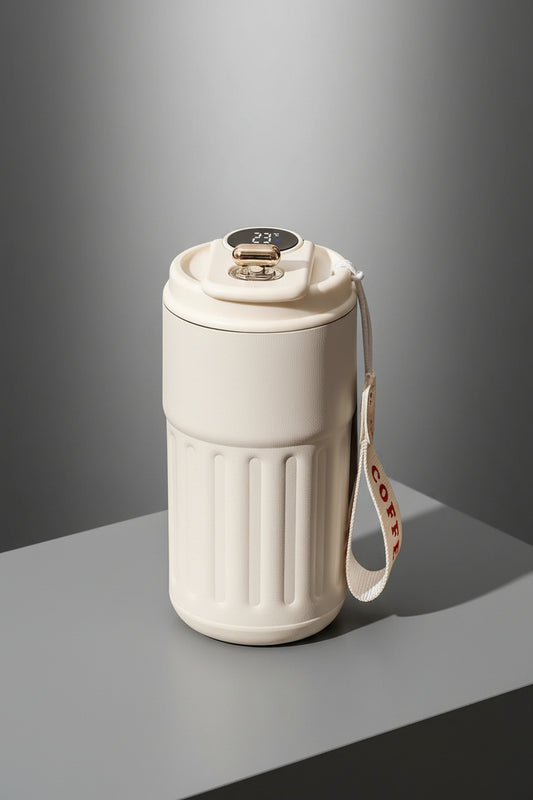 450ML Stainless Steel Thermos Bottle Smart Display Temperature Coffee Cup Portable Vacuum Mug Keep Cold and Heat Vacuum Flask