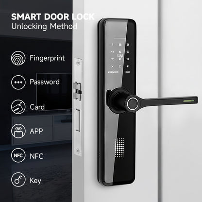 Smart WiFi Door Lock with Keypad & App Control – Keyless Entry System