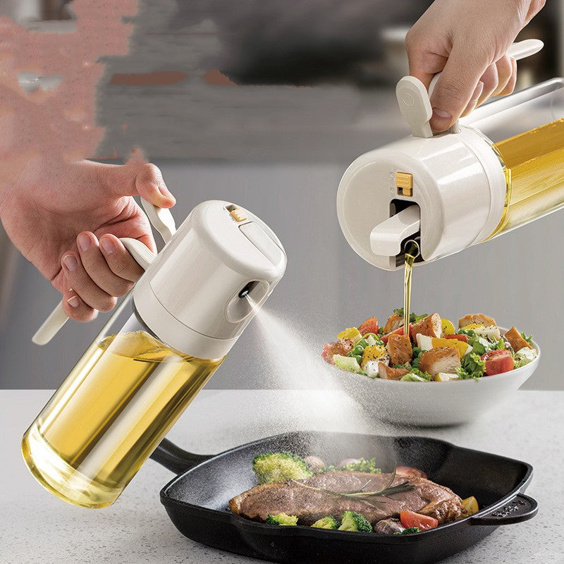 2-in-1 Olive Oil & Vinegar Sprayer – Cooking Oil Dispenser for BBQ & Kitchen
