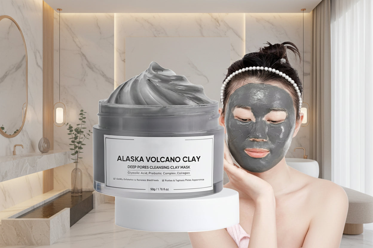 Face Cleansing Mud Mask Deep Cleansing Volcanic Mud Mask for Face Skincare Natural Dead Sea Mud Mask Smearing Volcanic Mud
