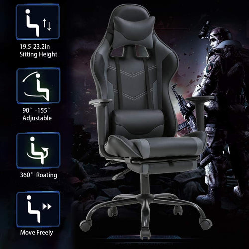 High Back Ergonomic Gaming & Office Chair – Adjustable Comfort