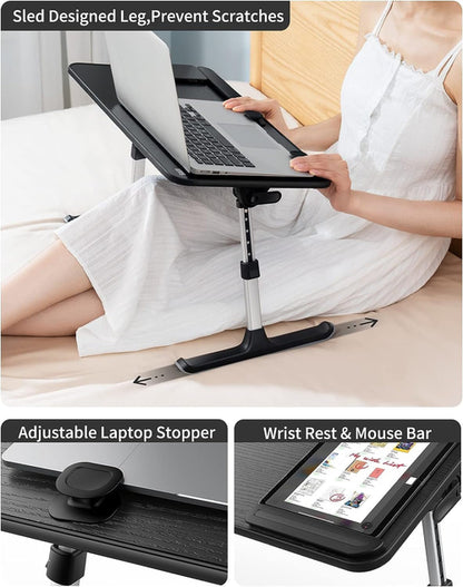 Adjustable Bed Laptop Desk – Height & Angle Adjustable Work Table