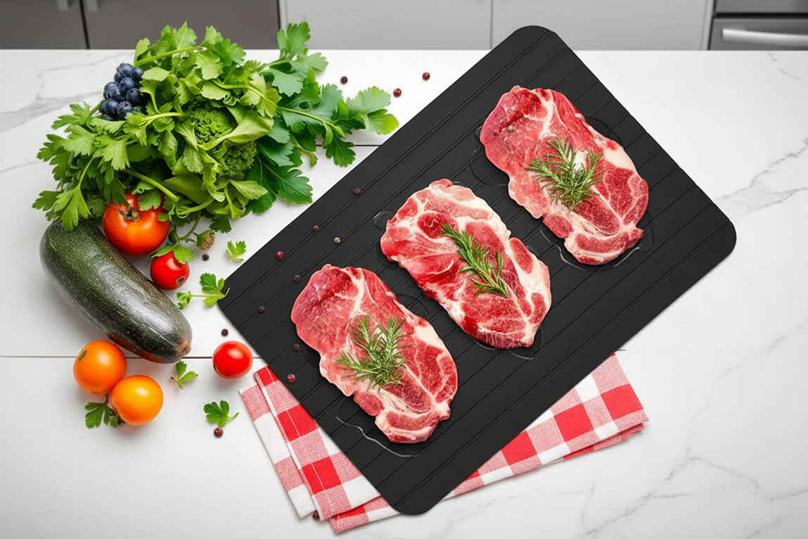 Quick Defrosting Tray for Frozen Meat Rapid Thaw Defrosting Tray Kitchen Gadgets for Home Thawing Plate Thawing Tray for Meat