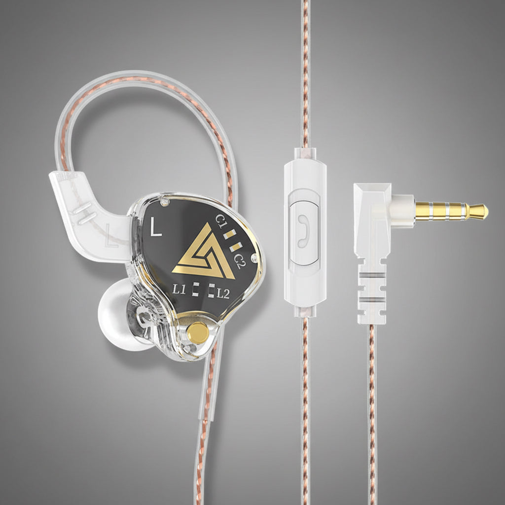 Original QKZ AK6 Copper Driver Hifi Wired Earphone Race Sport Headphone Bass Stereo Headset Music Earbuds 3.5MM in Ear with Mic