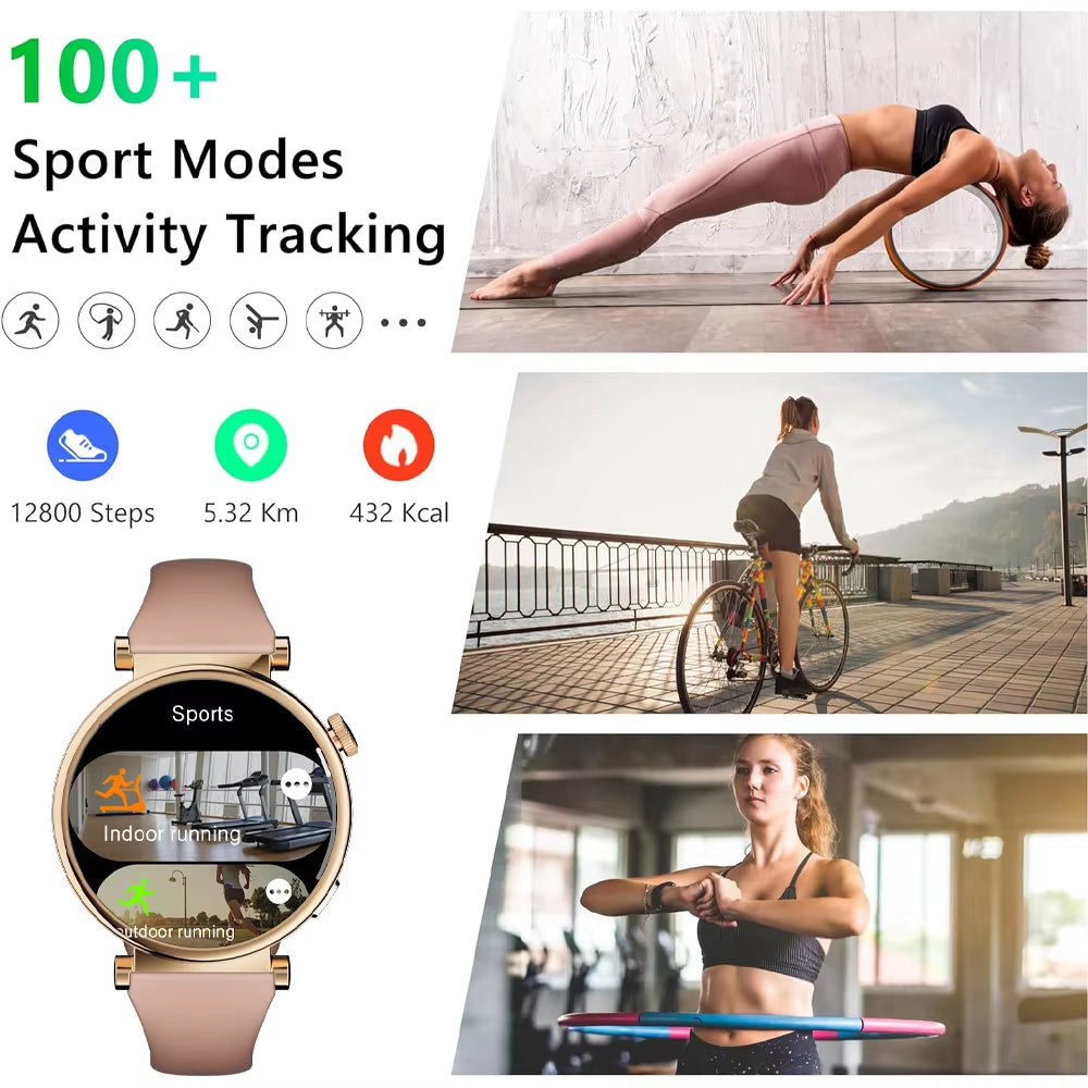 X6 Pro Sports Smart Watch Woman Man Smartwatch BT Call Message Notification AI Voice Assistant Watches for Android IOS