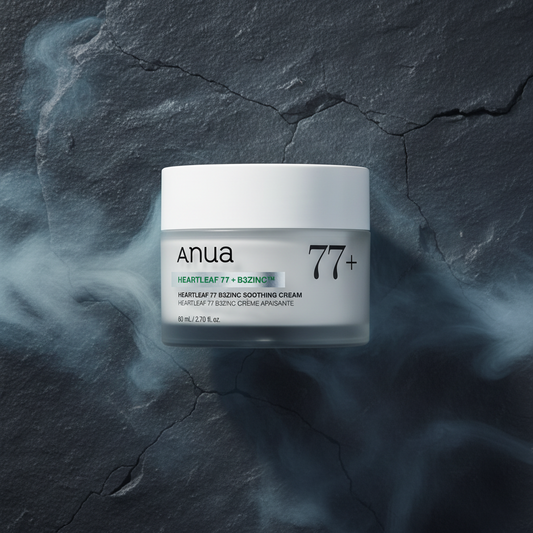 Anua Heartleaf 77% B3Zinc Soothing Cream 80ml – Cremă Calmantă Anti-Acnee cu Niacinamidă & Zinc
