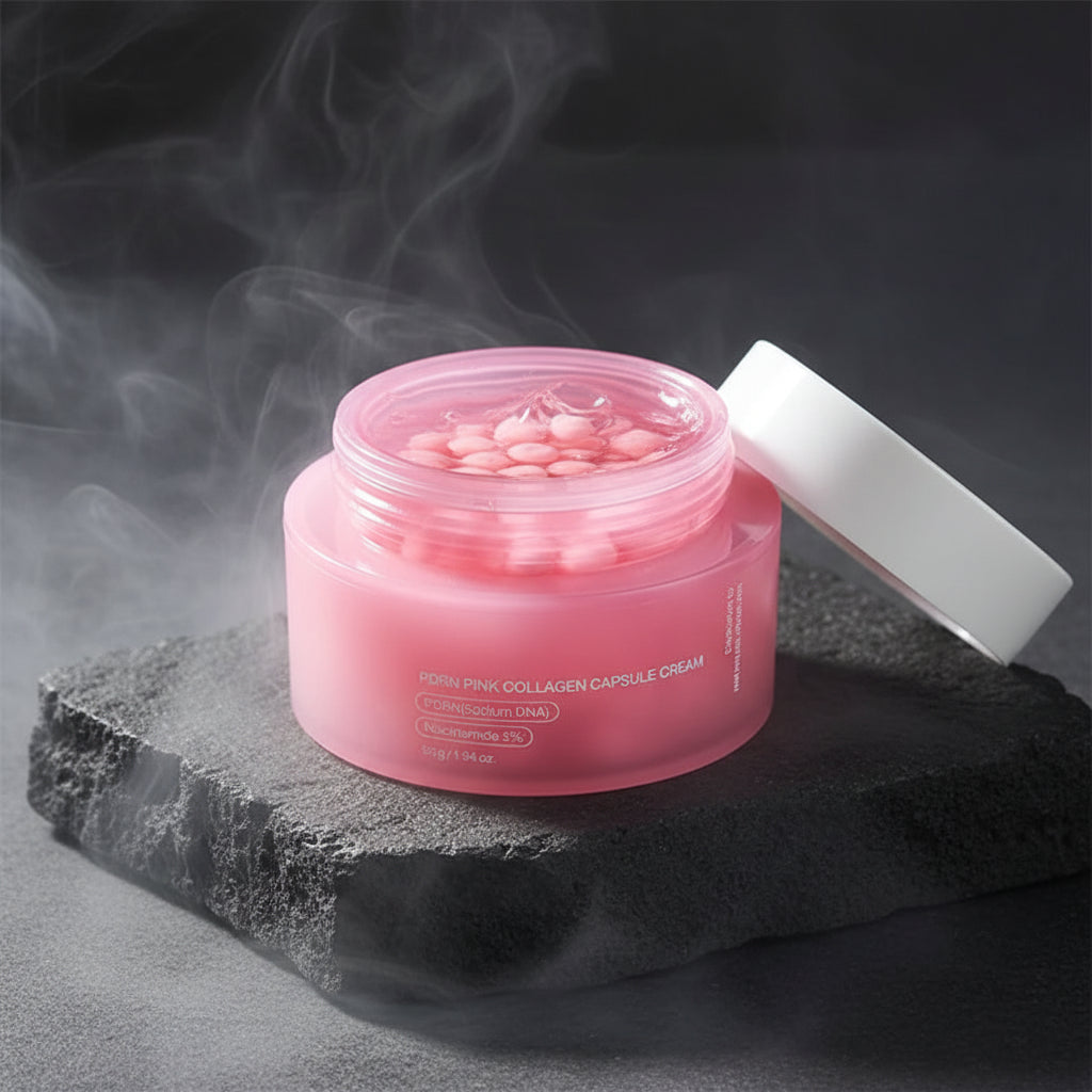 Crema Capsule PDRN Pink Colagen Niacinamida Anti-Aging Uniformizare Ton Hidratare K-Beauty Non-Grasa